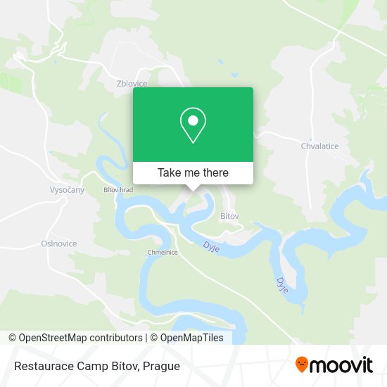 Restaurace Camp Bítov map