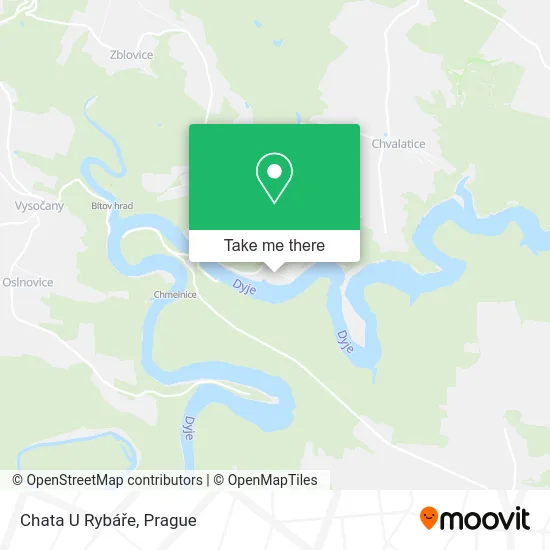 Карта Chata U Rybáře