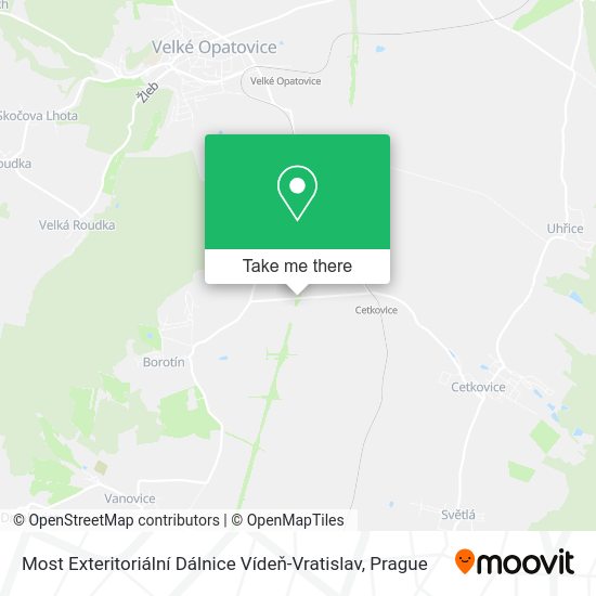 Most Exteritoriální Dálnice Vídeň-Vratislav map