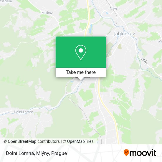 Dolní Lomná, Mlýny map