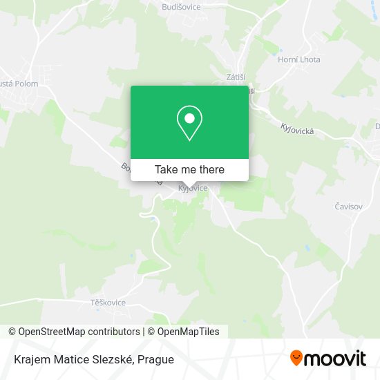 Карта Krajem Matice Slezské