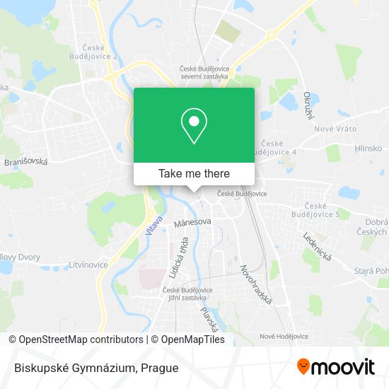Biskupské Gymnázium map