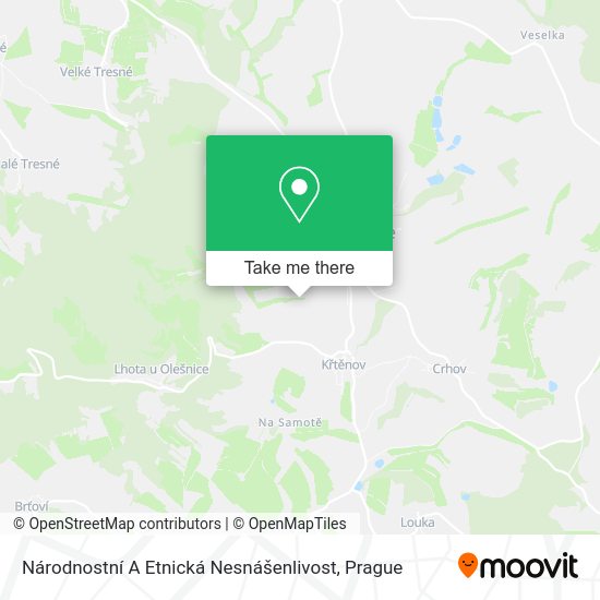 Národnostní A Etnická Nesnášenlivost map