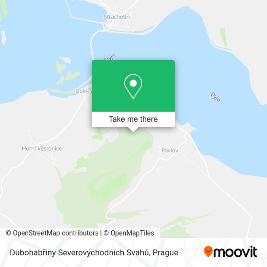 Dubohabřiny Severovýchodních Svahů map