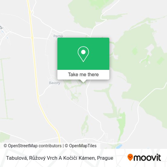Tabulová, Růžový Vrch A Kočičí Kámen map