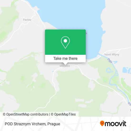 Карта POD Straznym Vrchem
