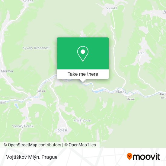 Vojtiškov Mlýn map