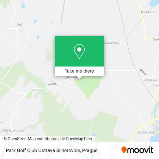 Park Golf Club Ostrava Silherovice map