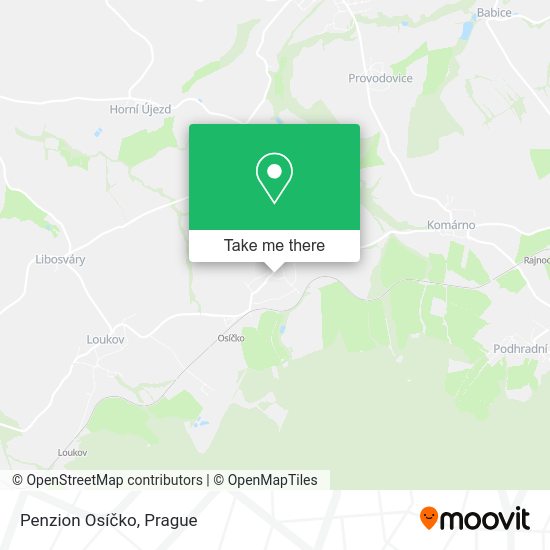 Penzion Osíčko map