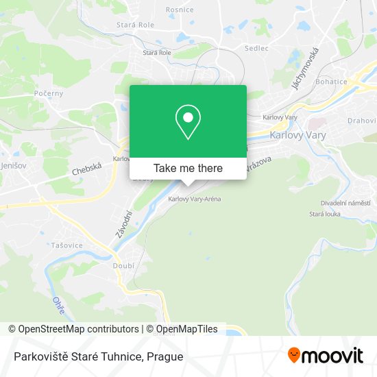Parkoviště Staré Tuhnice map