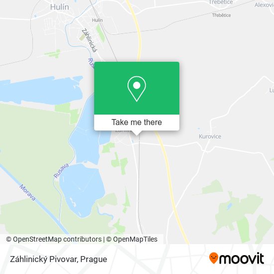 Záhlinický Pivovar map