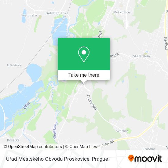 Úřad Městského Obvodu Proskovice map