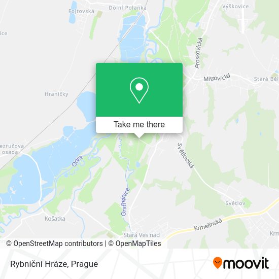 Rybniční Hráze map