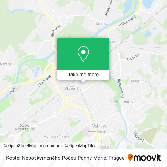 Kostel Neposkvrněného Početí Panny Marie map