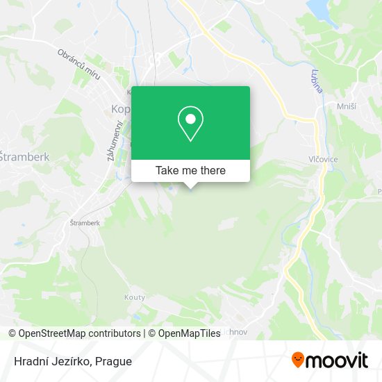 Hradní Jezírko map