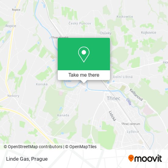 Linde Gas map