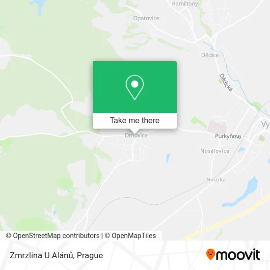 Карта Zmrzlina U Alánů