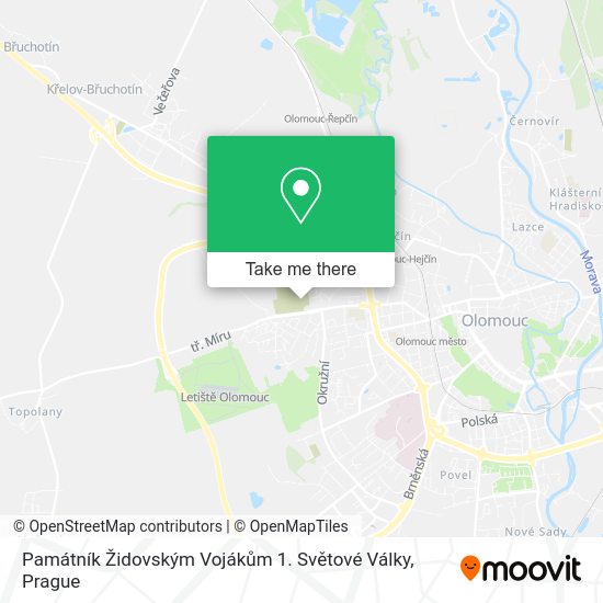 Památník Židovským Vojákům 1. Světové Války map