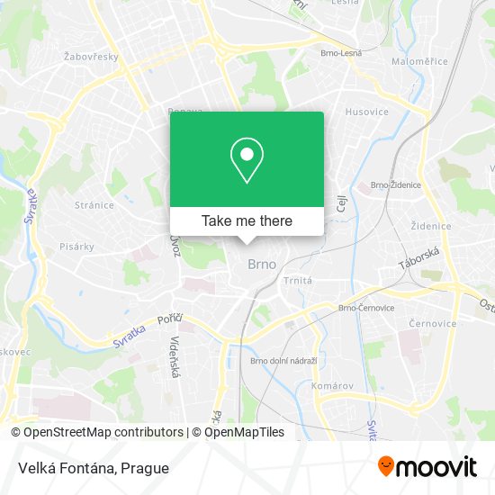 Velká Fontána map