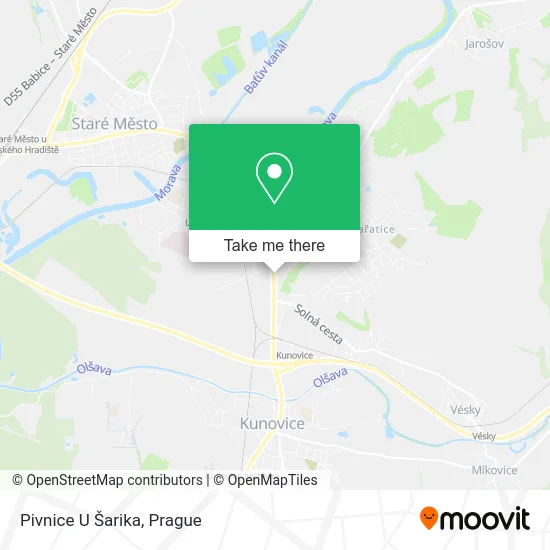Карта Pivnice U Šarika