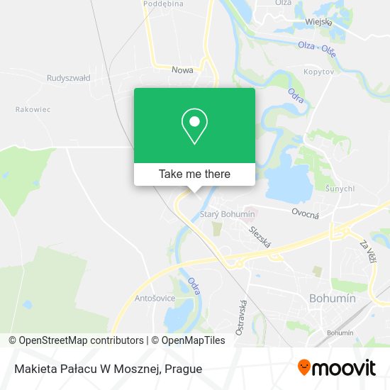 Makieta Pałacu W Mosznej map