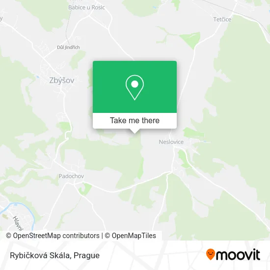 Карта Rybičková Skála