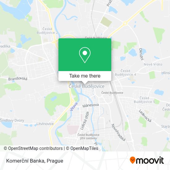 Komerční Banka map