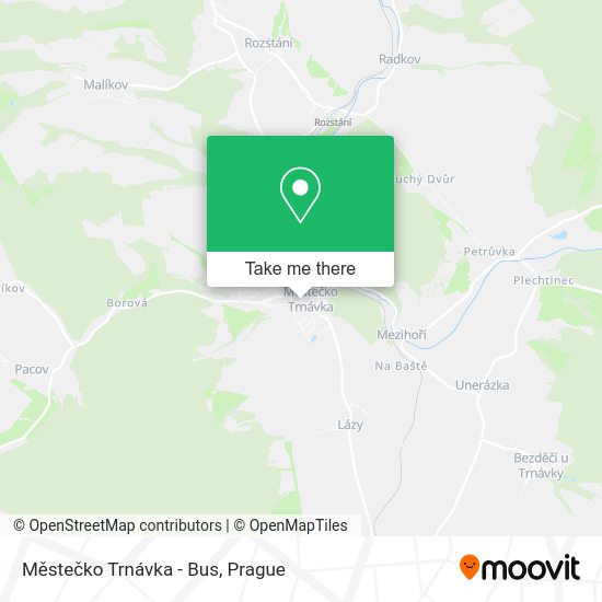 Карта Městečko Trnávka - Bus
