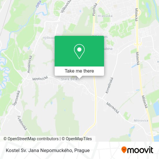 Kostel Sv. Jana Nepomuckého map