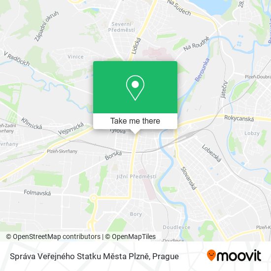 Správa Veřejného Statku Města Plzně map