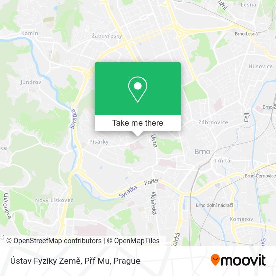 Ústav Fyziky Země, Přf Mu map