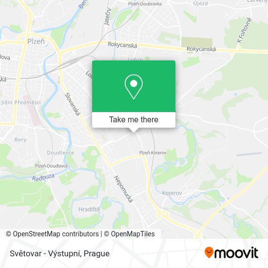Světovar - Výstupní map