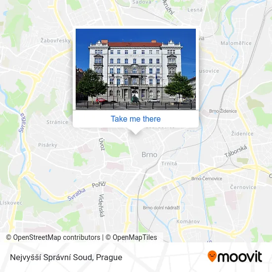 Карта Nejvyšší Správní Soud