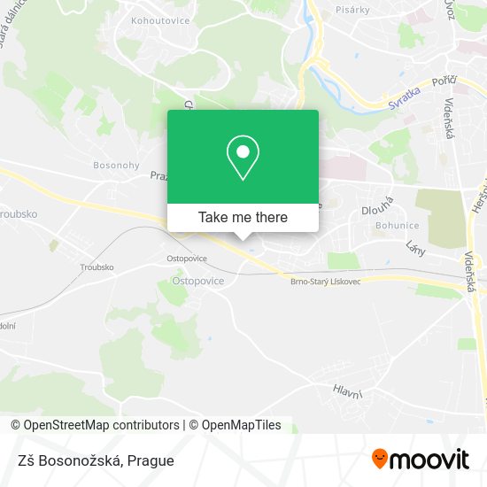 Zš Bosonožská map