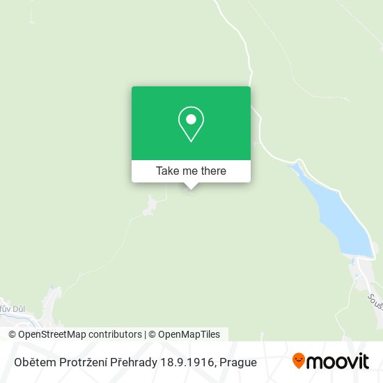 Obětem Protržení Přehrady 18.9.1916 map