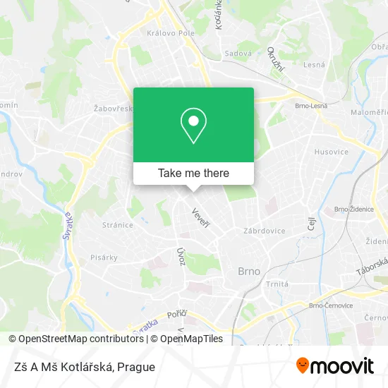 Карта Zš A Mš Kotlářská