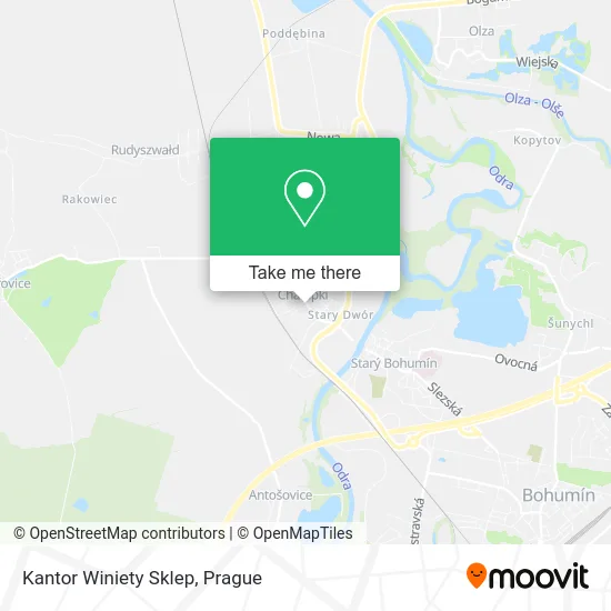 Карта Kantor Winiety Sklep