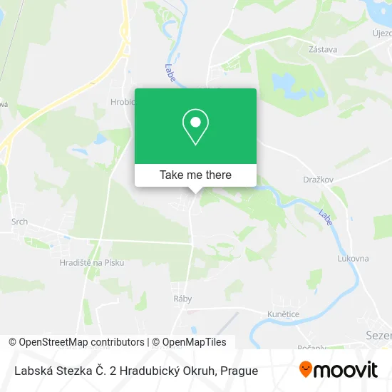 Labská Stezka Č. 2 Hradubický Okruh map
