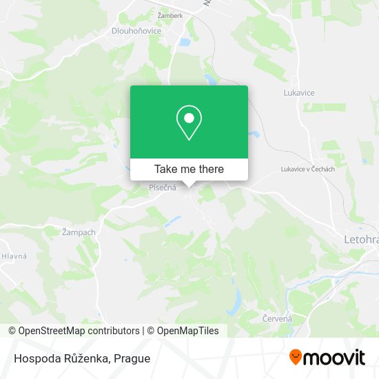 Hospoda Růženka map