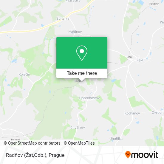 Radňov (Žst,Odb.) map