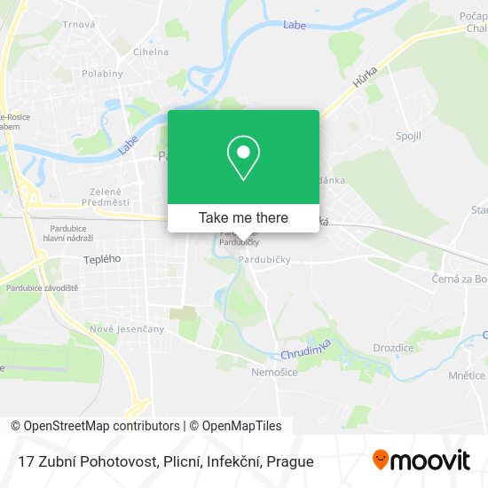 17 Zubní Pohotovost, Plicní, Infekční map
