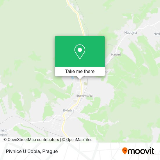 Карта Pivnice U Cobla