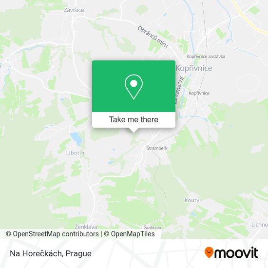 Карта Na Horečkách