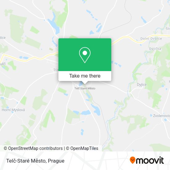Telč-Staré Město map