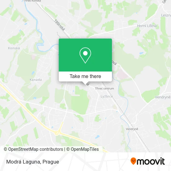 Карта Modrá Laguna