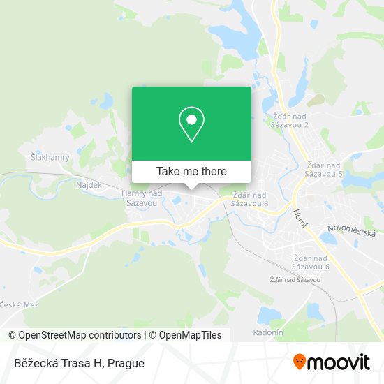 Běžecká Trasa H map