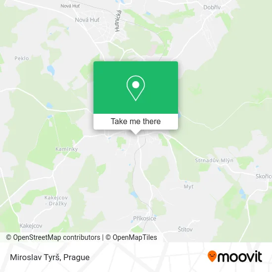 Карта Miroslav Tyrš