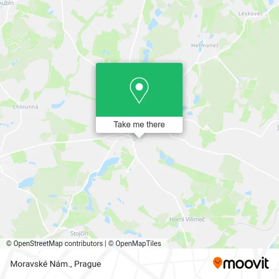 Карта Moravské Nám.