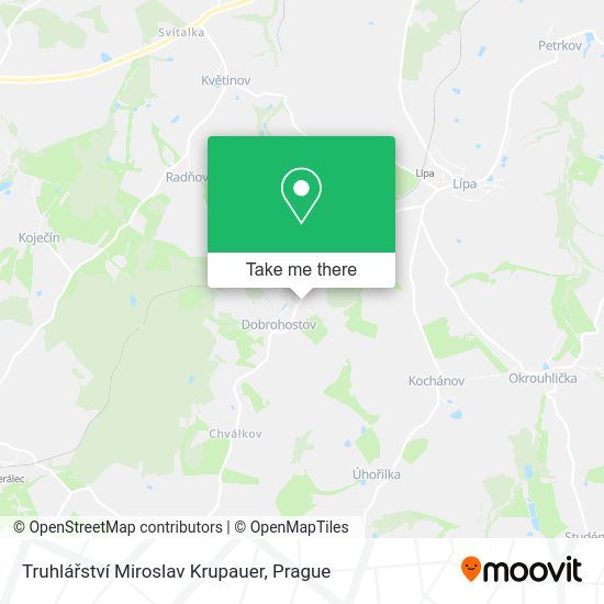Truhlářství Miroslav Krupauer map