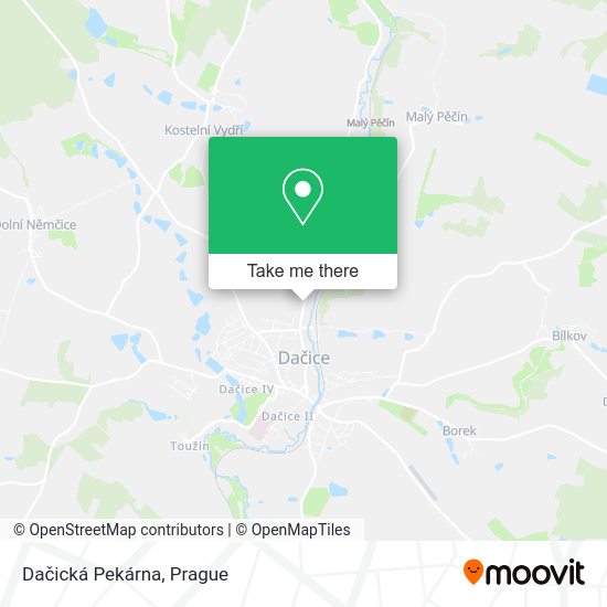 Dačická Pekárna map